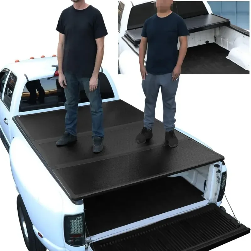 Soft Tri-Fold Roll Up Pickup Folding Truck Bed Tonneau Cover