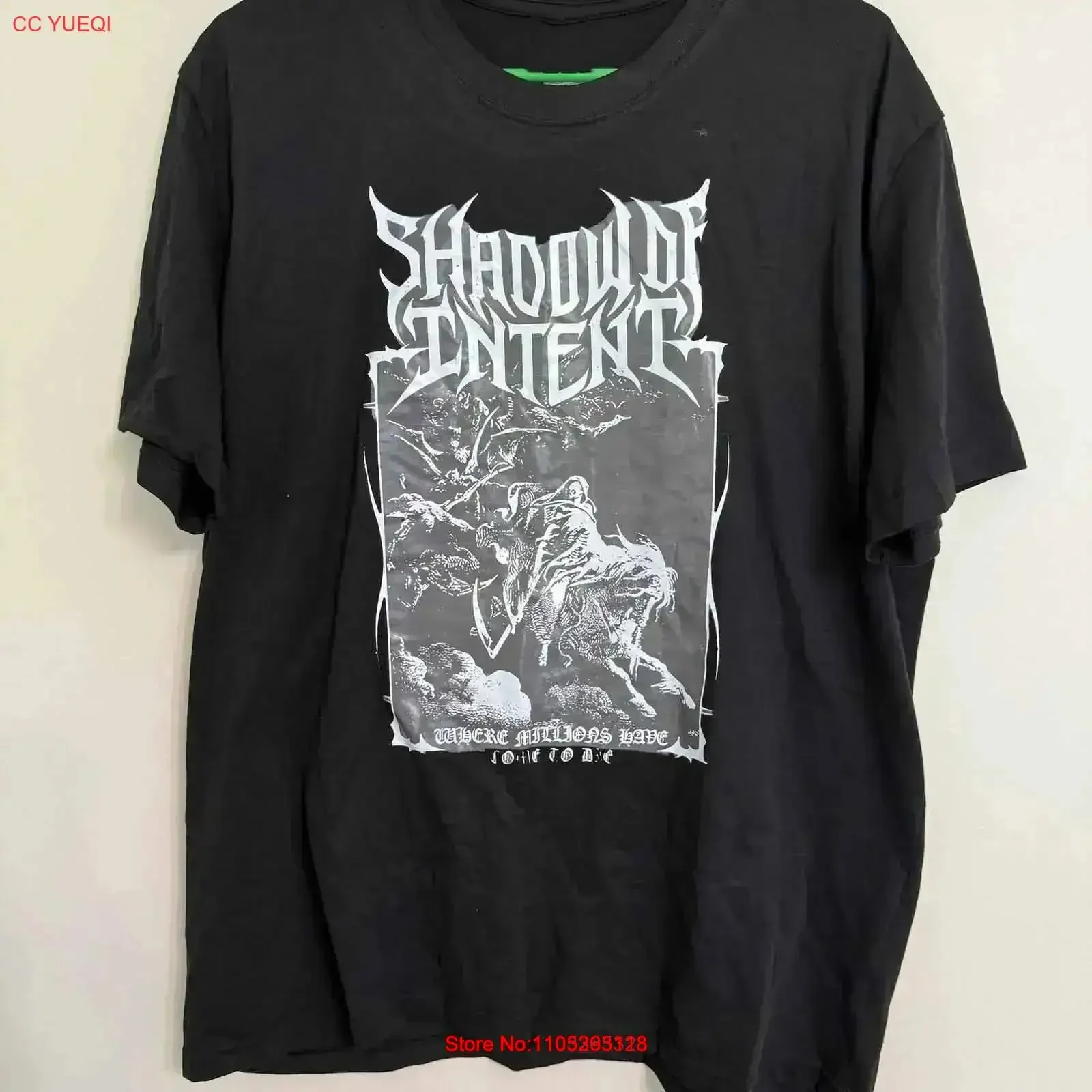 Shadow Of Intent Elegy T Shirt Black Size S 5XL 1P0965 vintage Washed Versatile designer clothes Breathable streetwear Casual