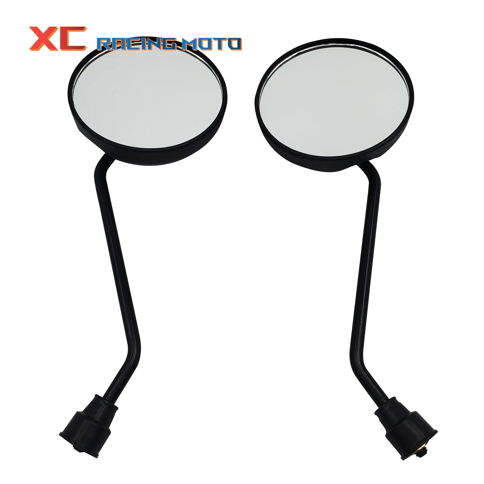 2 Pcs 8mm Universal Motorcycle Round Side Back View Mirror For Citycoco Electric Scooter Harley Electric Scooter Rearview