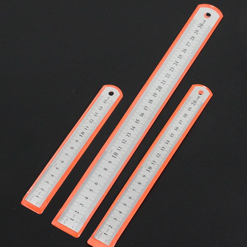 Stainless steel ruler 30cm ruler Steel Ruler 1 m 15 / 20 / 30 / 50cm thick steel plate ruler 60cm