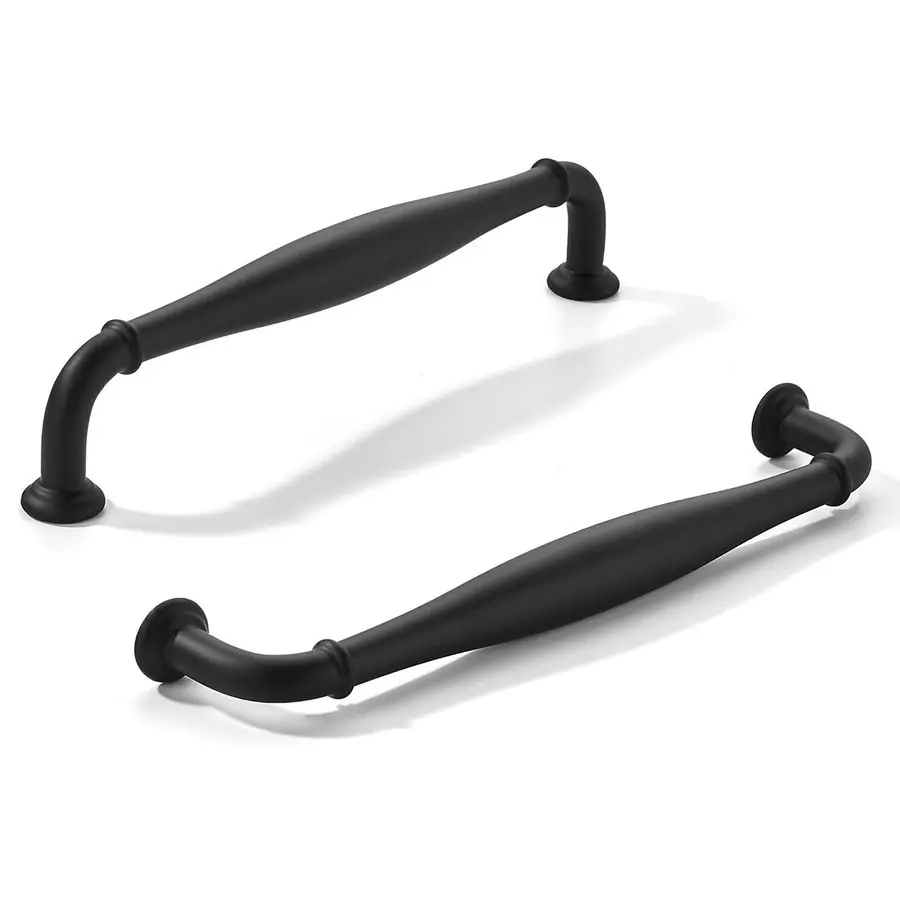 

10 упаковок, 6 дюймов, 152 мм, центральные черные ручки для шкафа, однотонные сверхмощные традиционные ручки, фурнитура для комодов для ванной комнаты, шкаф для выдвижения