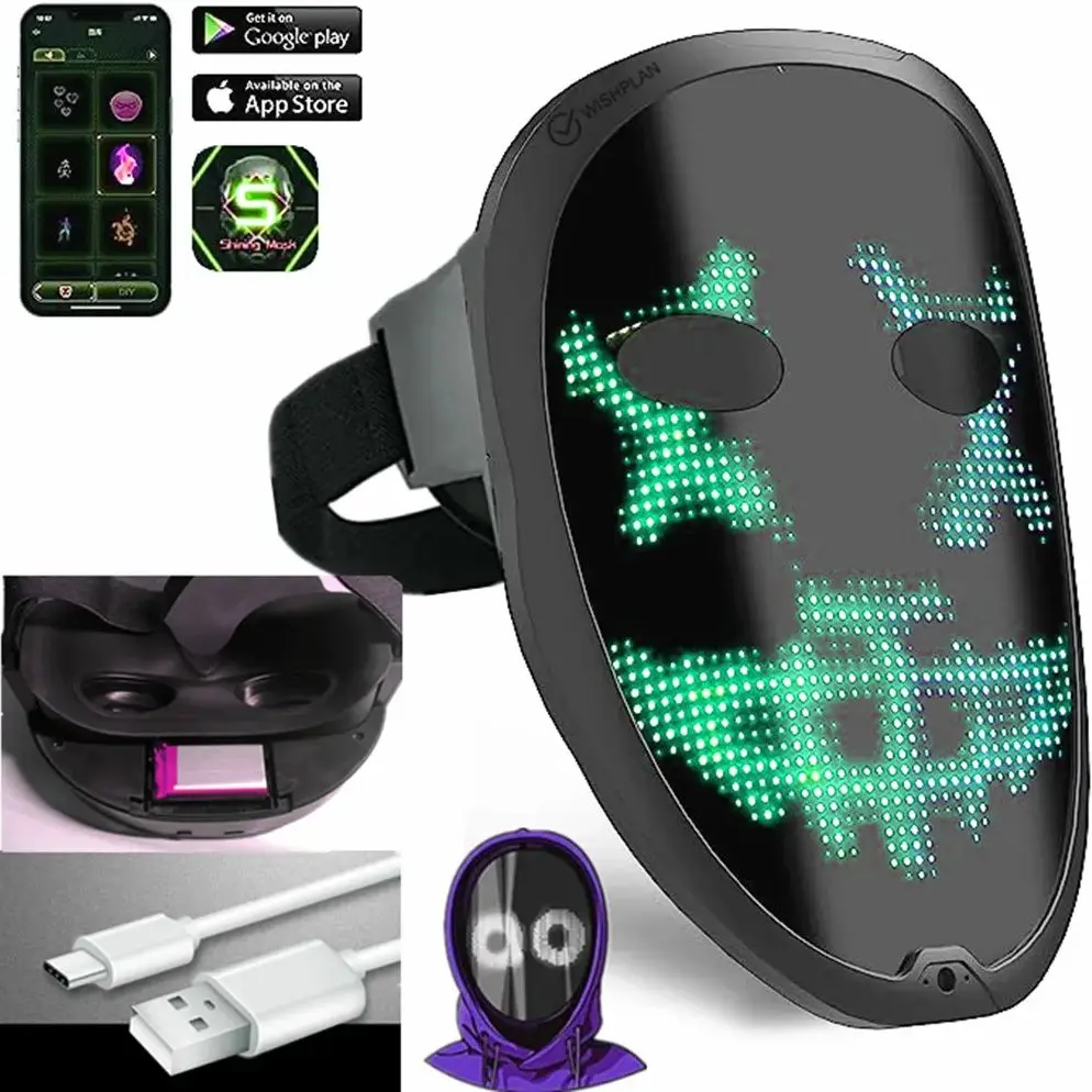 De beste digitaal masker voor feesten: een uitgebreide review van de nieuwe LED-masker met app- en Bluetooth-functionaliteit