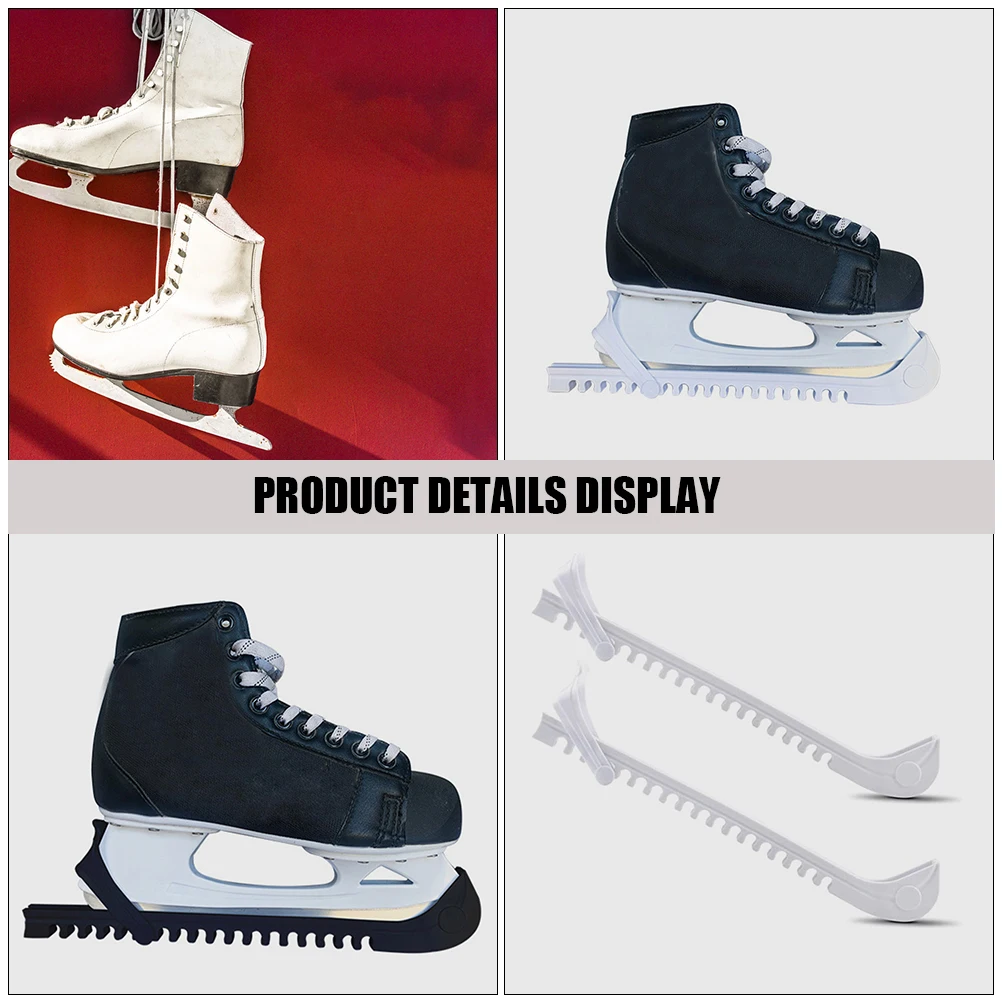 

2 Pairs Skate Protector Adjustable Guards Ice Protective Cover Shoe Covers Figure Skating Hockey Skates