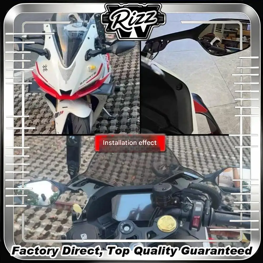 FORVOGE RR660S Rearview Mirror VehicleSpecific Cow Style Relocated Design Expands Rear Viewing Area Reduces Blind Spots Foldable