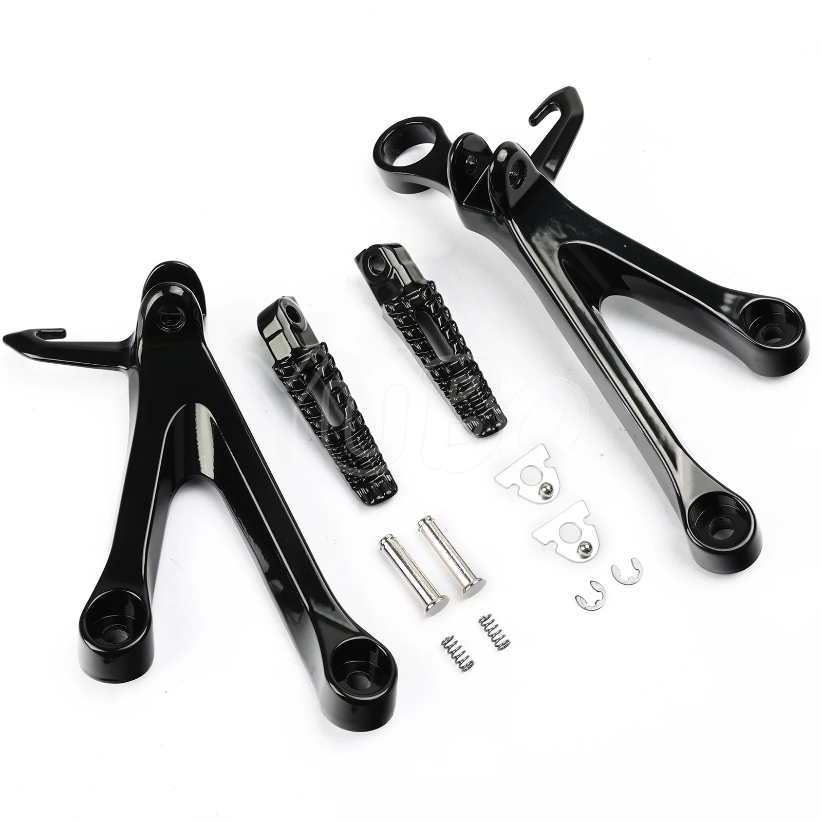 Motorcycle Rear Passenger Footpegs Pedal Bracket Set For Suzuki GSXR1000 GSX-R1000 GSX R 1000 2017-2024 2018 19 20 21 Footrests