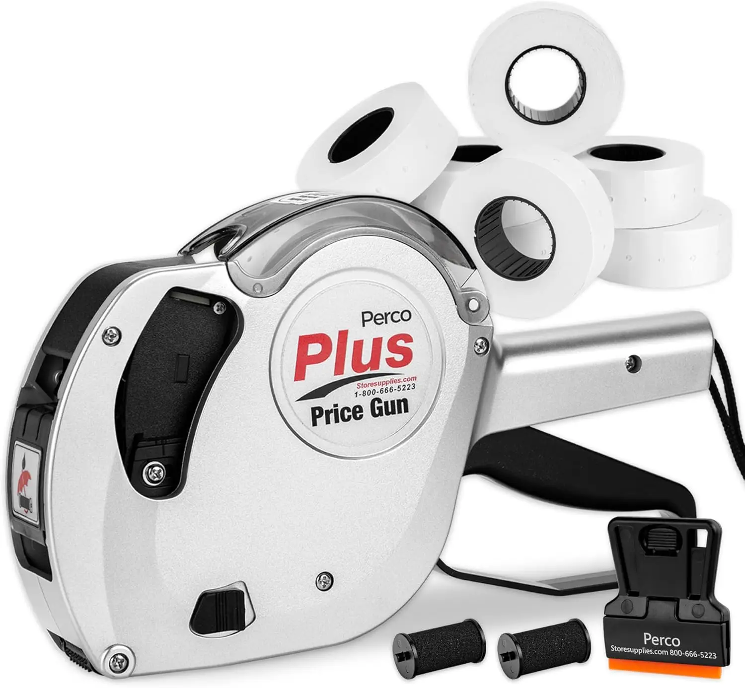 

1-Line Price Marking Gun with Labels Kit - Includes 8-Character Band, 9,000 Blank Labels, Scraper, and Extra Inker