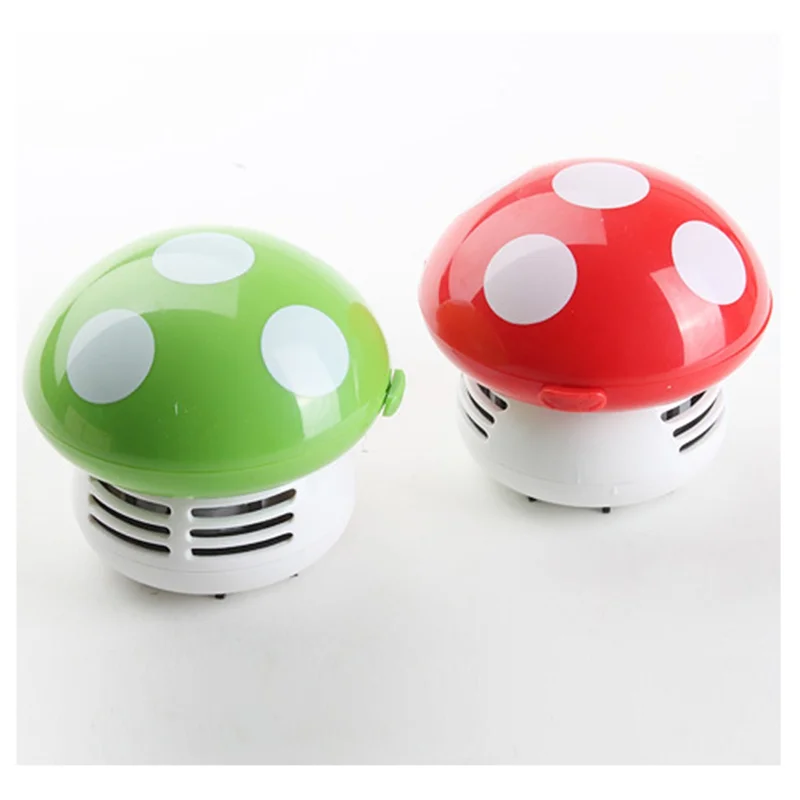 Handheld Mini Desktop Vacuum Cleaner Mushroom Shape Cleaner Desk Cleaner Eraser Dust Paper Dust Sweeper