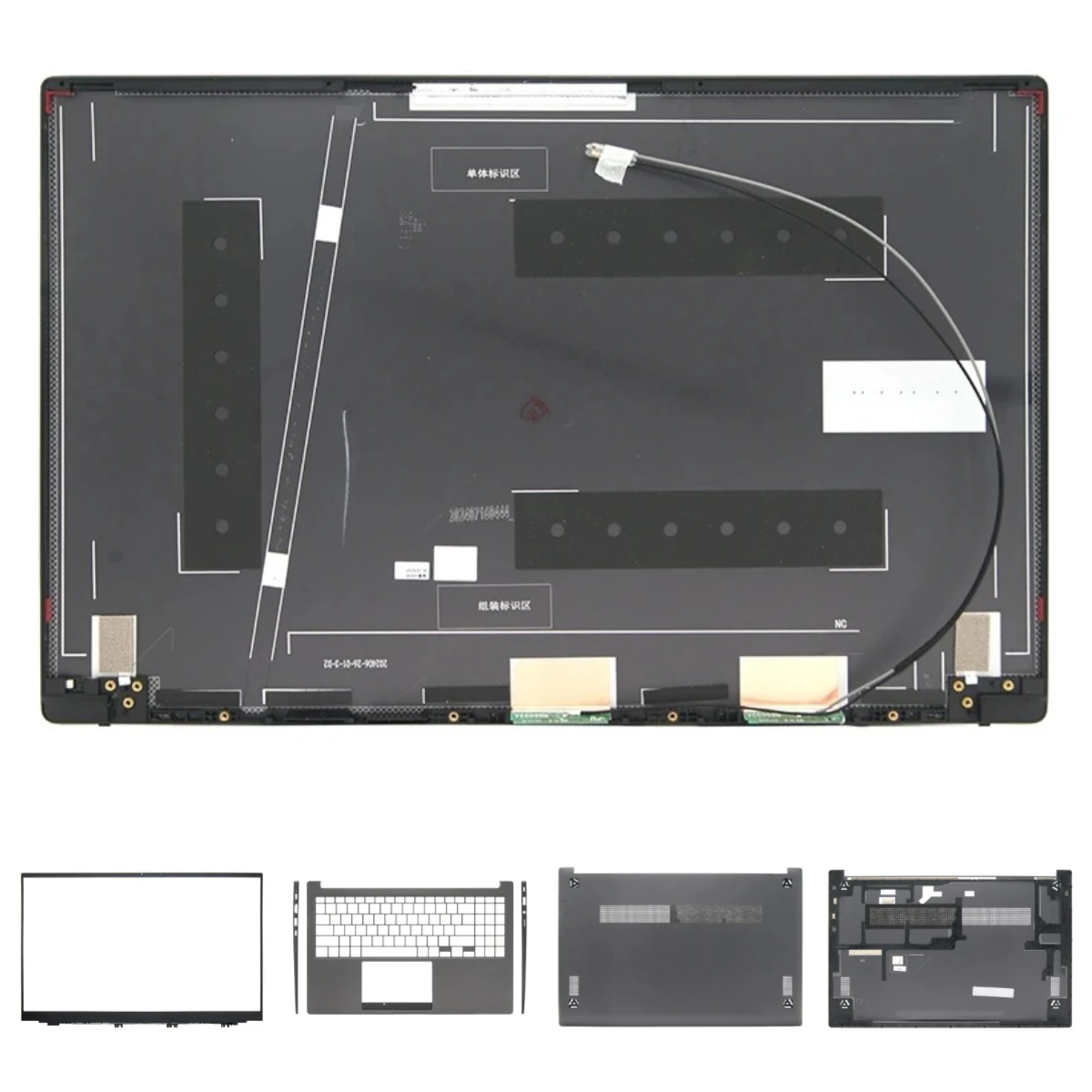 Shell for NP750XFG NT750XFH XDE Portable LCD Display, Back Cover, Top Cover, Front Panel, Palm Rest, Bottom Cover