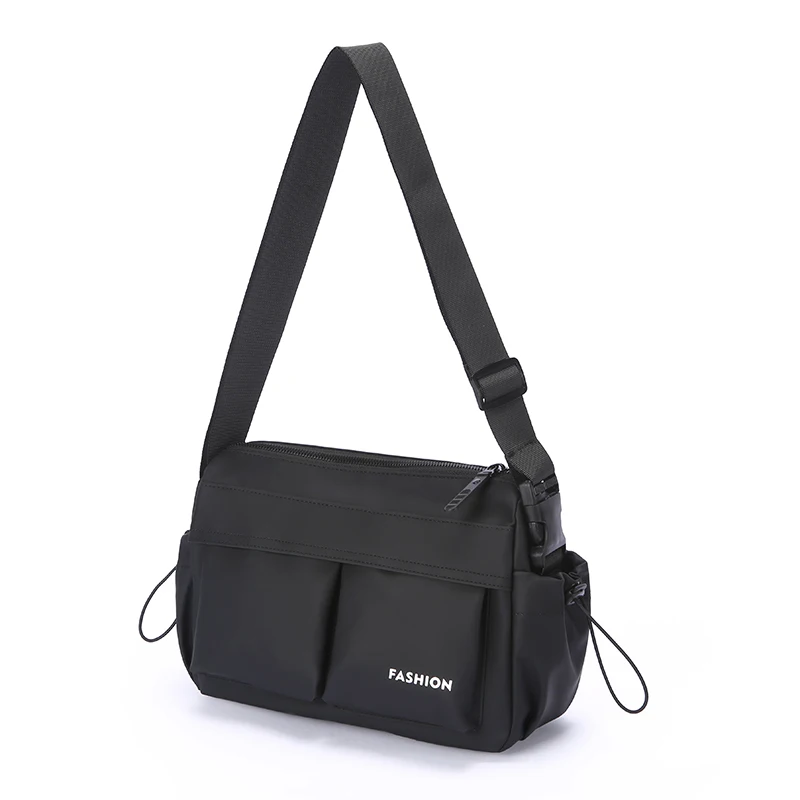 نسخة أفقية جديدة حقيبة كتف رجالية للسفر في الهواء الطلق حقيبة كروسبودي بسيطة وعصرية حقائب ساع من قماش أكسفورد #3