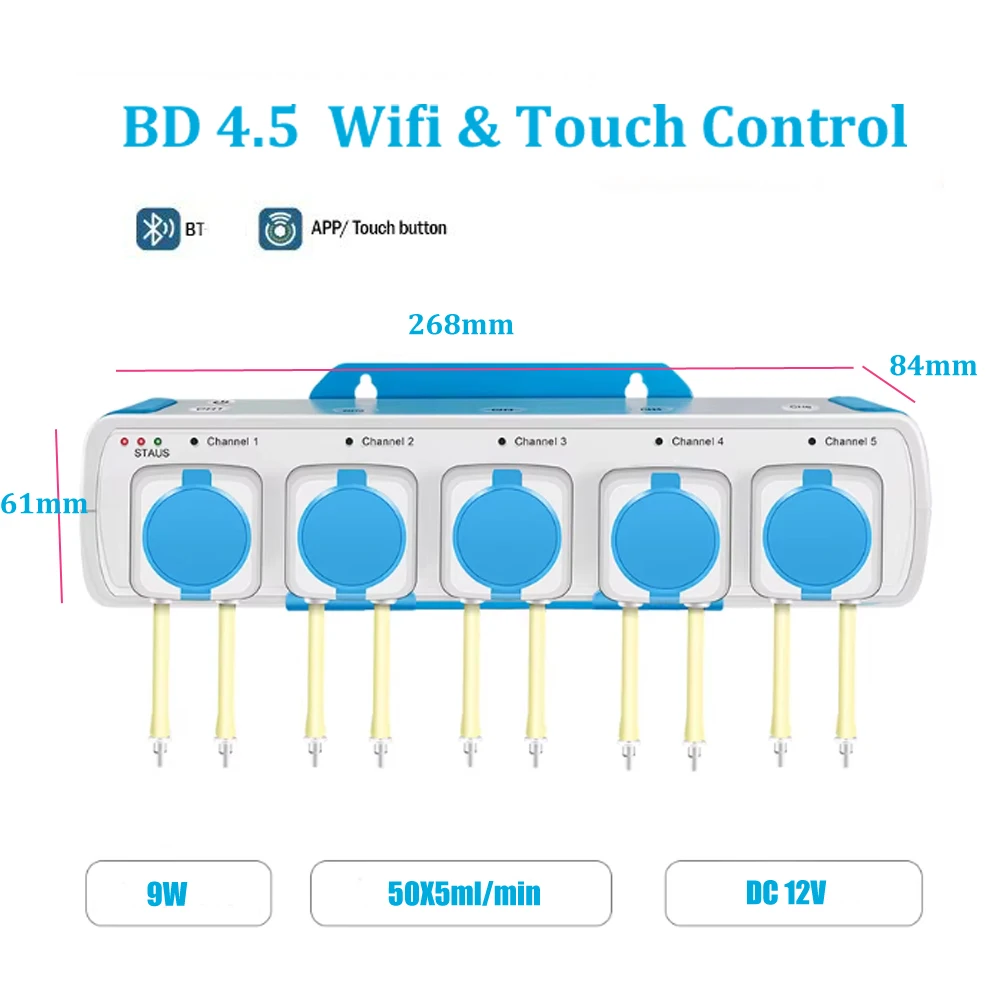 Jebao Jecod Smart Doser MD-4.5 BD-4.5 Bluetooth App Control Aquarium Automatic Dosing Pump For Coral Reef Fish Tank