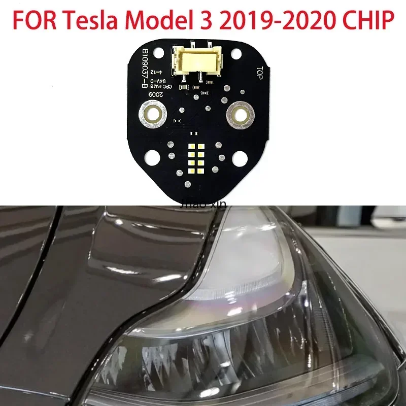 White Light For Tesla Model 3 2019-2020 Car Headlights DRL Chip Ballast Circuit Board Light Source Board fittings