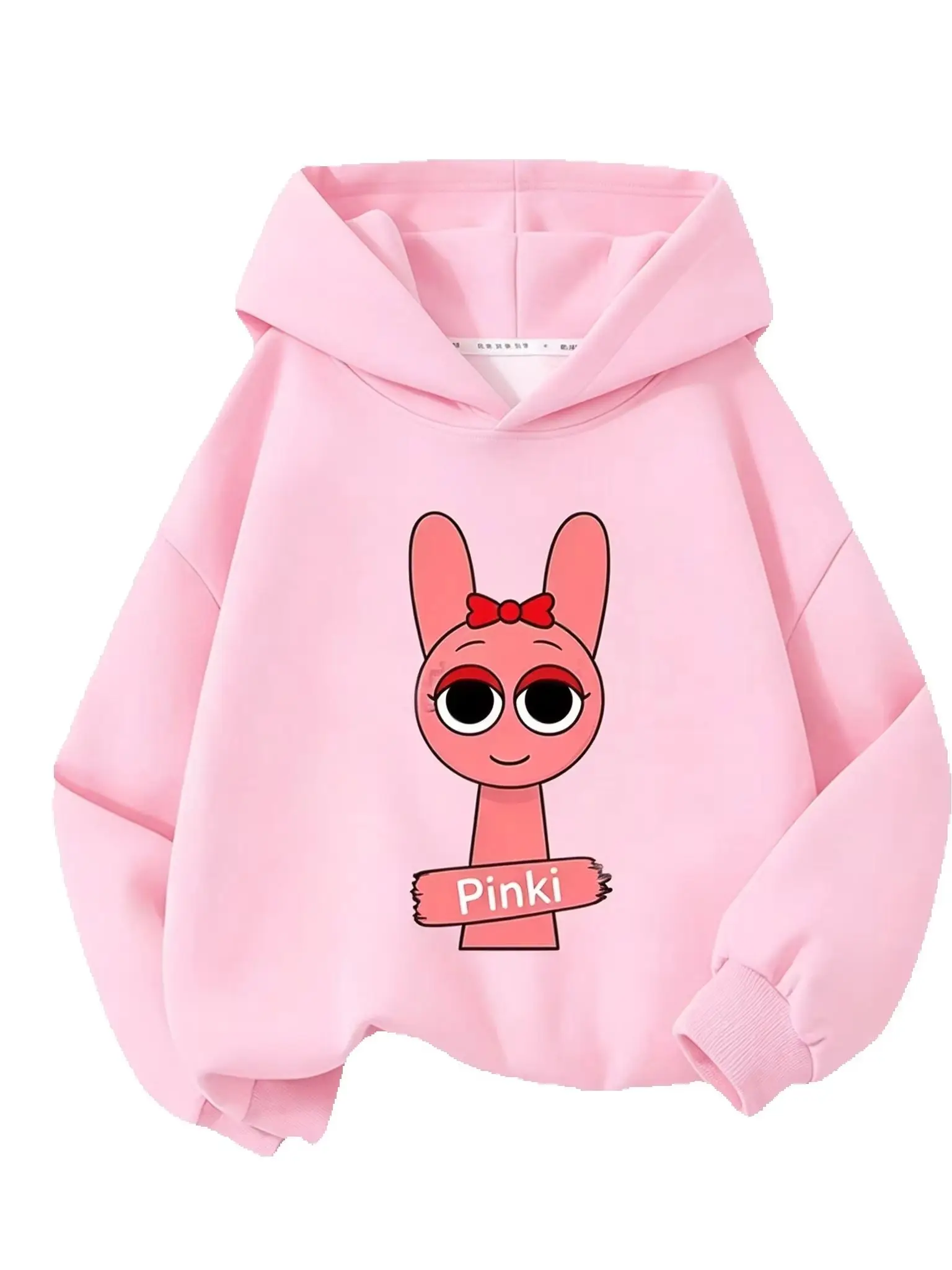 1pc S-Sprunki Thick Hoodie Anime Cartoon Fashion Unisex, For Kids Daily Wear,Pullover Hooded Sweatshirt, Casual Streetwear Top
