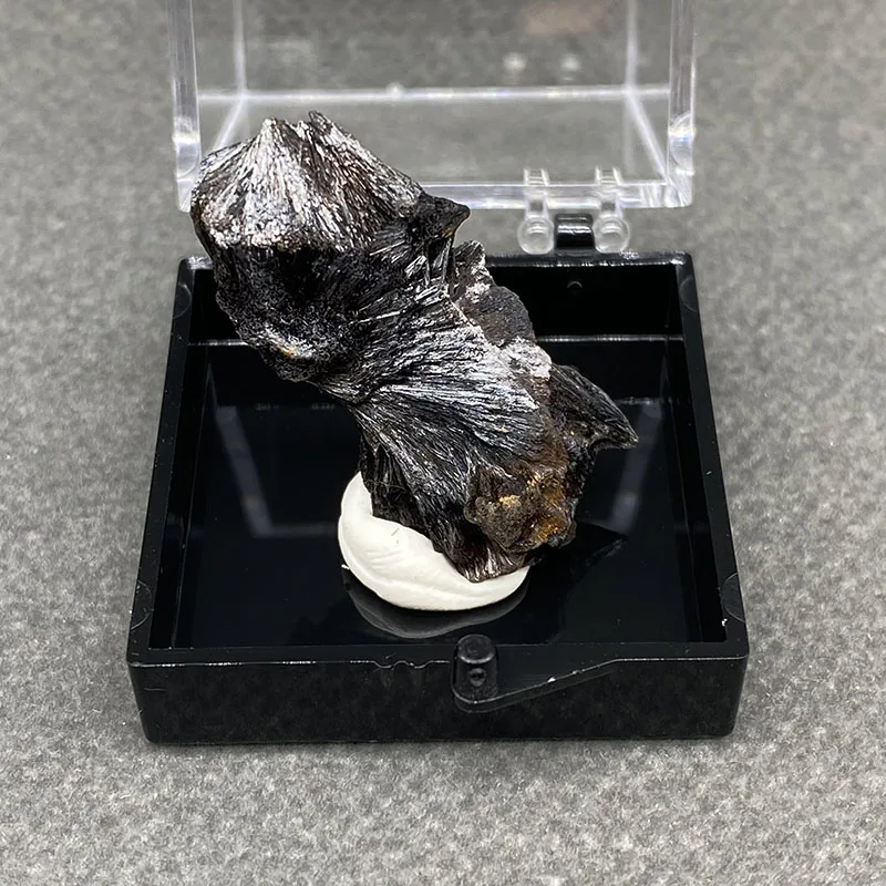 100% natural goethite stone mineral specimen healing crystal gemstone collection+Box size:35*35*35mm