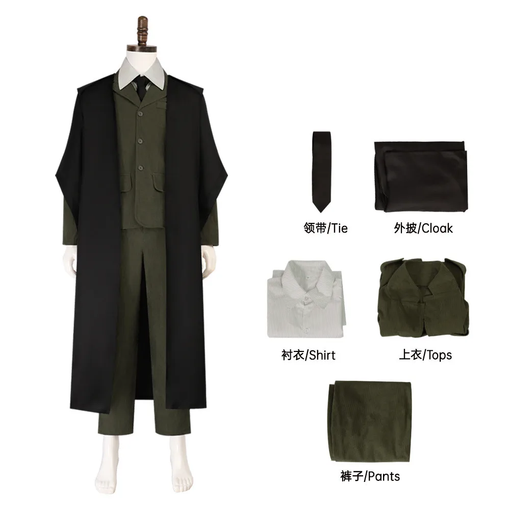 

Movie Professor Remus Lupin Cosplay Costume Outfit Uniform Cloak Halloween Carnival Party Disguise Suit Custom Made