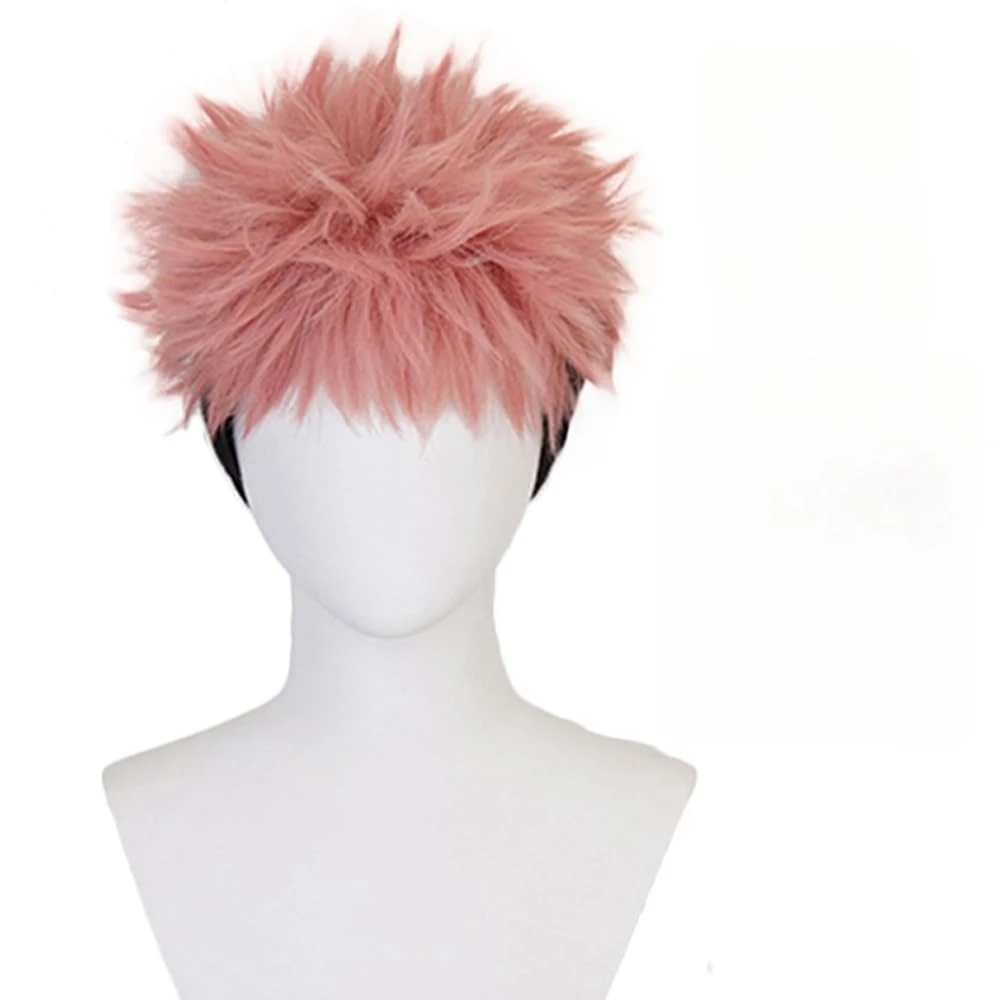 

Шанкон аниме Юджи Итадори парик косплей парик из синтетических волос BPink смешанный черный короткий вьющийся реквизит для вечеринки на Хэллоуин