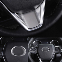 For Toyota Camry 70 XV70 2018~2023 Hybrid Car Steering Wheel Emblem Sequin Kit Bluetooth Speaker Button Switch Frame Accessories