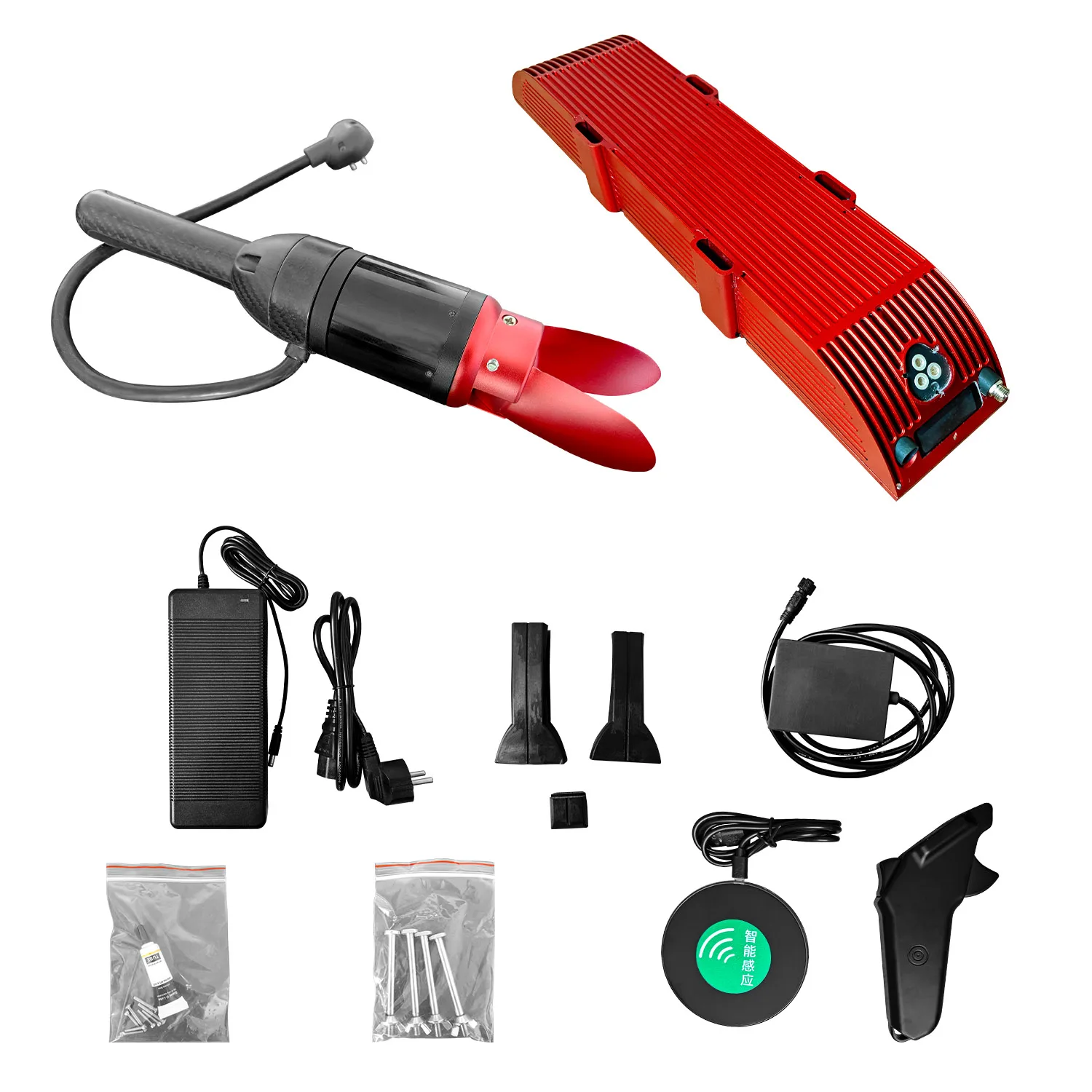 Water sports surfing Aluminium alloy 48W Electric Thruster Motor hydrofoil  surf board booster sup thruster foil drive