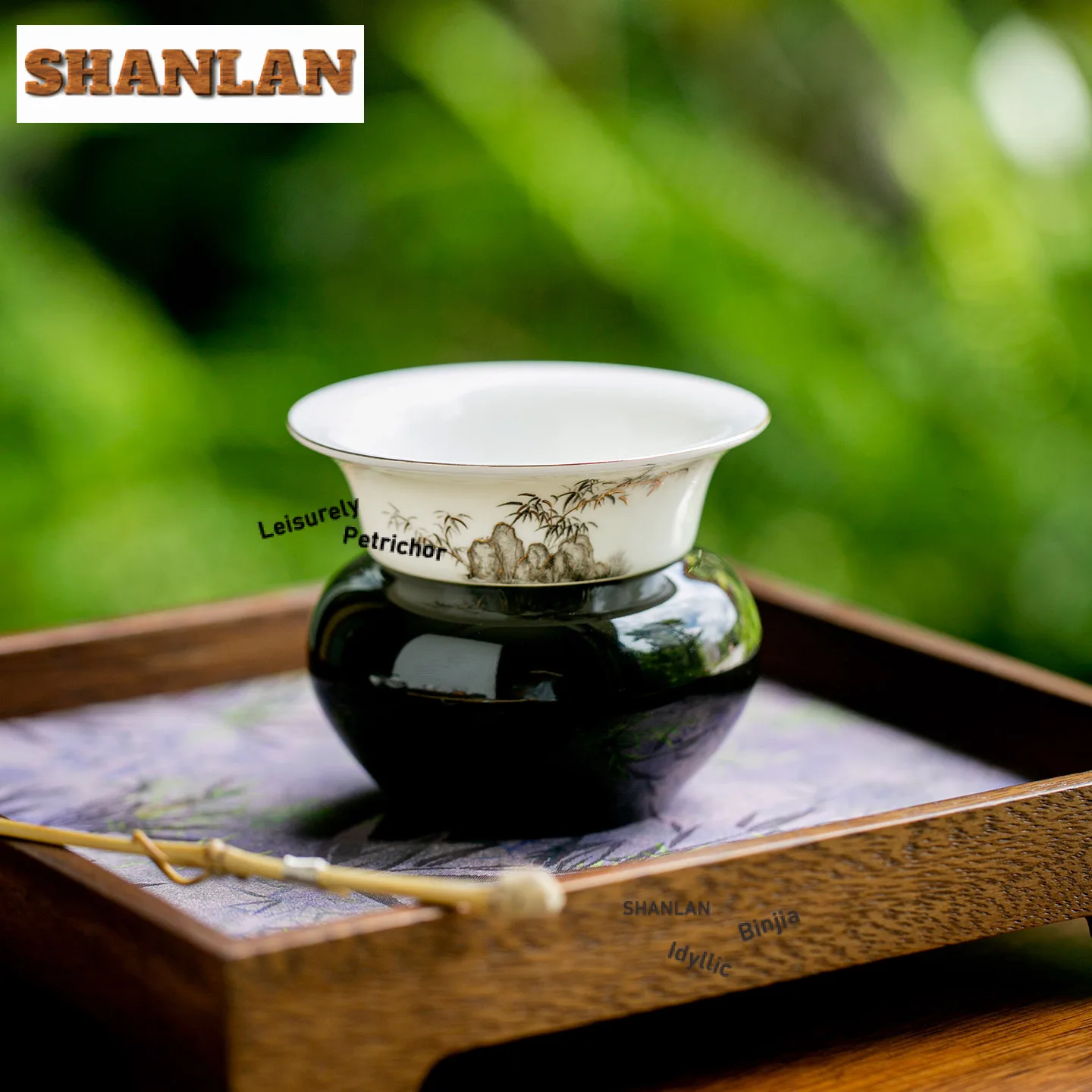 Taihu حجر الخيزران اليشم الخزف فاصل الشاي Infusor الفاخرة مصفاة شاي موزع صنع الشاي تصفية درينكوير الحلي #1