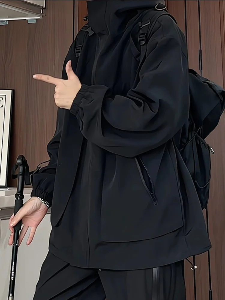 

Men's Spring Autumn Outdoor Workwear Jaet Multiple kets Windproof American Sle Mountain Climbing Suit Pilot Jaet