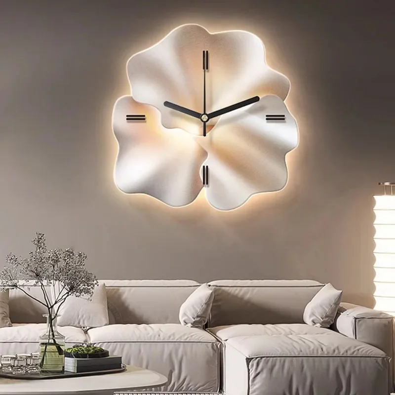 

Chinese Style Led Wall Clocks Art Mural Luxury Mechanism Interior Silent Nordic Clock Wall Design Horloge Ornaments Home Design