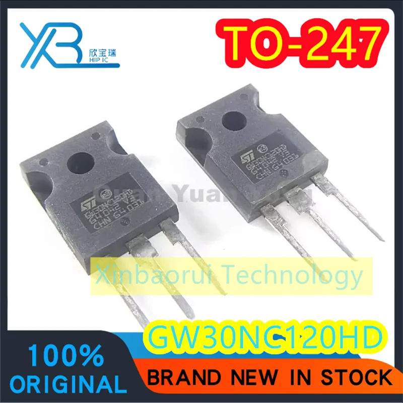 

(5/20pieces) STGW30NC120HD STGW30NC120 GW30NC120HD Brand new original spot TO-247 1200V 30A IGBT tube Electronics