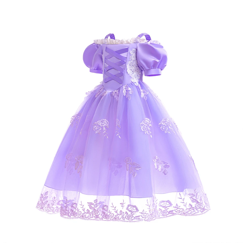 Fancy Girl Halloween Cosplay Princess Sofia Costume Accessories Christmas Carnival Children's Disguise Birthday Party Clothes