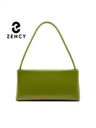 Zency Green Luxury Designer Handbag Fashion Women Leather High Sense Shoulder Bag Ladies Underarm Bag Cross Body Sac De Femme