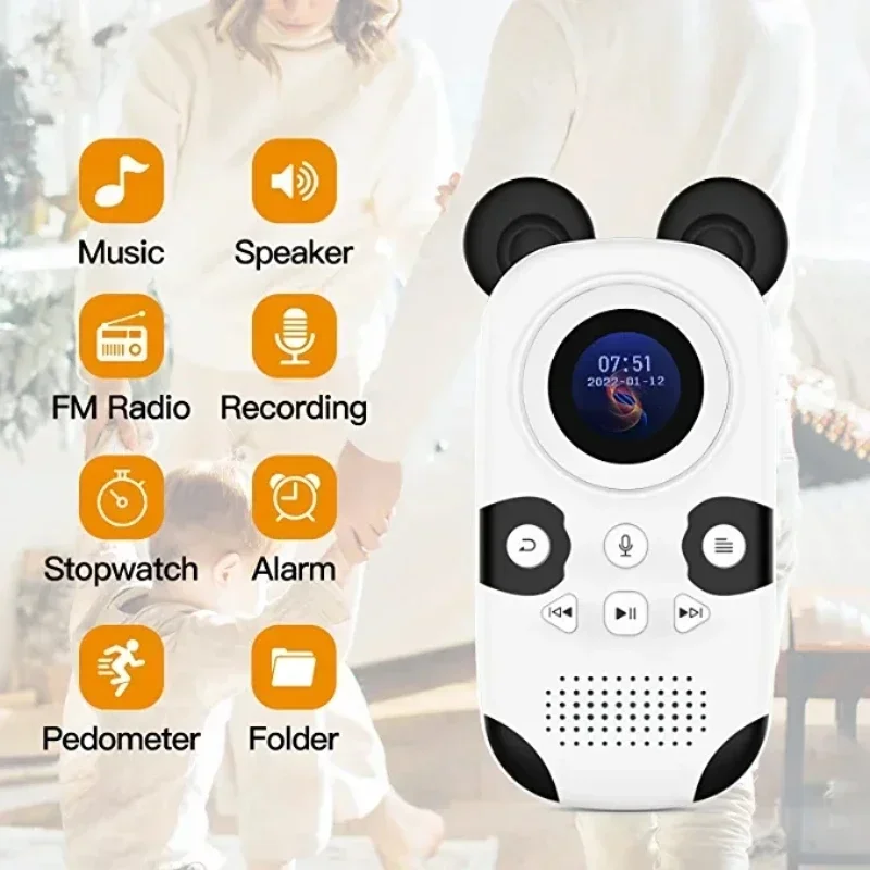 RUIZU X31Sport Bluetooth MP3 Player 64GB Lossless Clip Music Player Supports FM Radio Recording Video E-Book Pedometer