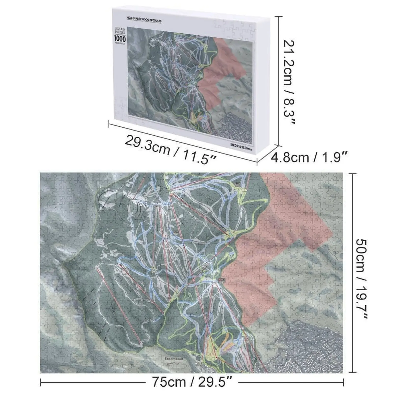باخرة منتجع درب خريطة بازل قطع ألعاب مخصصة للأطفال للأطفال الخشب الكبار لغز