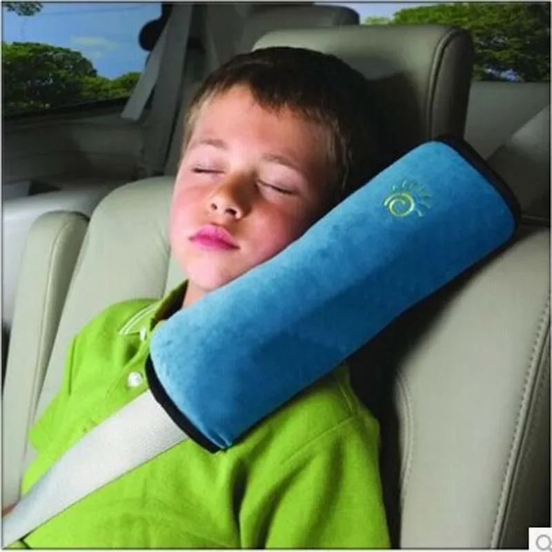 Car Childrens Kids Boys Girls Shoulder Protective Cover Car Cartoon Plush Safety Belt Cover Pillow Baby Baby Car Cute Pillow