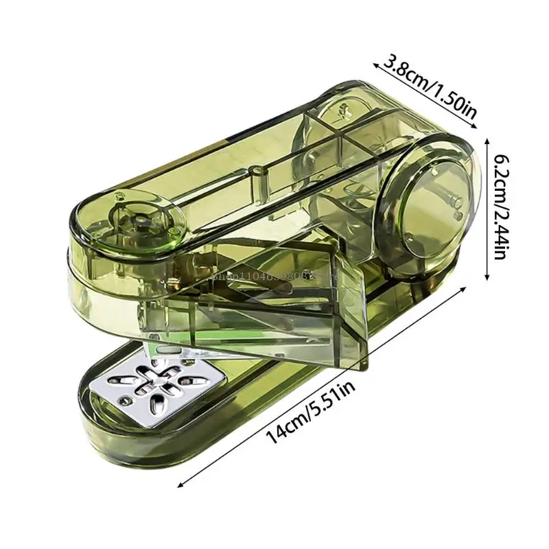Clear Collit Stapler Ufficio Stapler a 360 gradi Ruota Desktop Stapler per scuola
