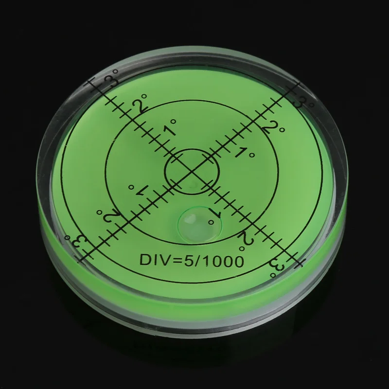 60mm Large Spirit Bubble Level Degree Mark Surface Circular Measuring Bulls Eyes Drop Shipping