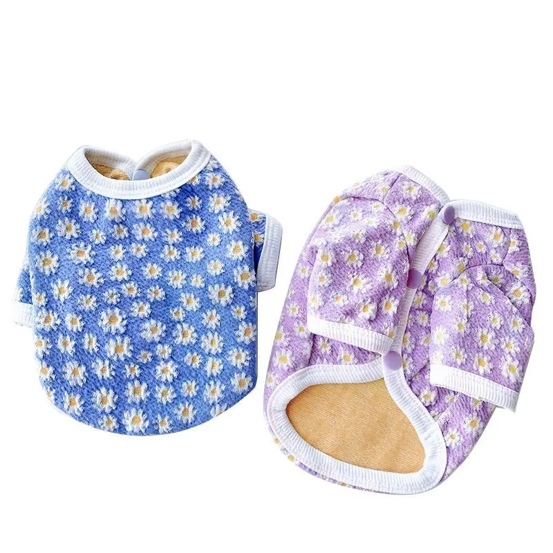 Dog Hoodie Dog Costume Pet Clothes Fashion Dog Clothes for Small Dogs Spring and Autumn Parent-child Wear Keep Warm Embroidery