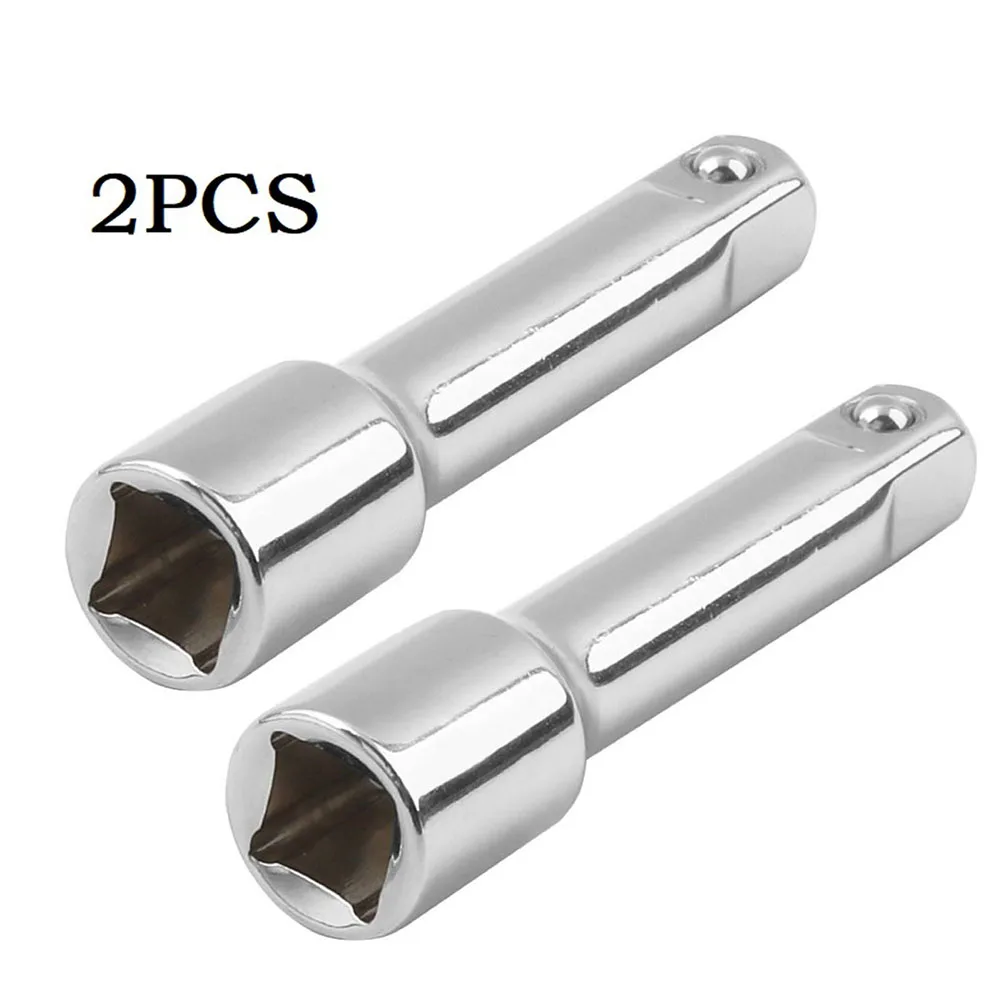 1/2 Pcs Ratchet Socket Adapter Extension Rod 3/8inch Drive Drill Socket Adapter Extension Rod Ratchet Socket Extender Tool