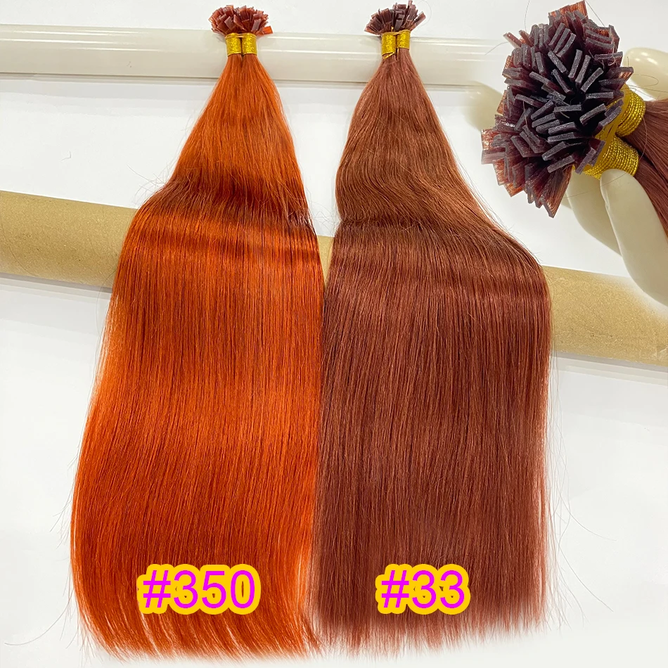 350 Flat Tip Extensions 100%Human Hair Flat Tip Hair Extensions Flat Tip Virgin Real Human Hair Extensions