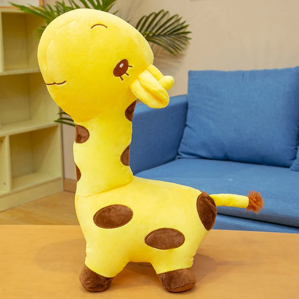 Peluche Girafe Mignonne pour Enfant, Animal de Dessin Animé, Beurre Doux, Coussin Amusant, Muppets, Cadeau d'Anniversaire et de Vacances, Jouets, 40cm