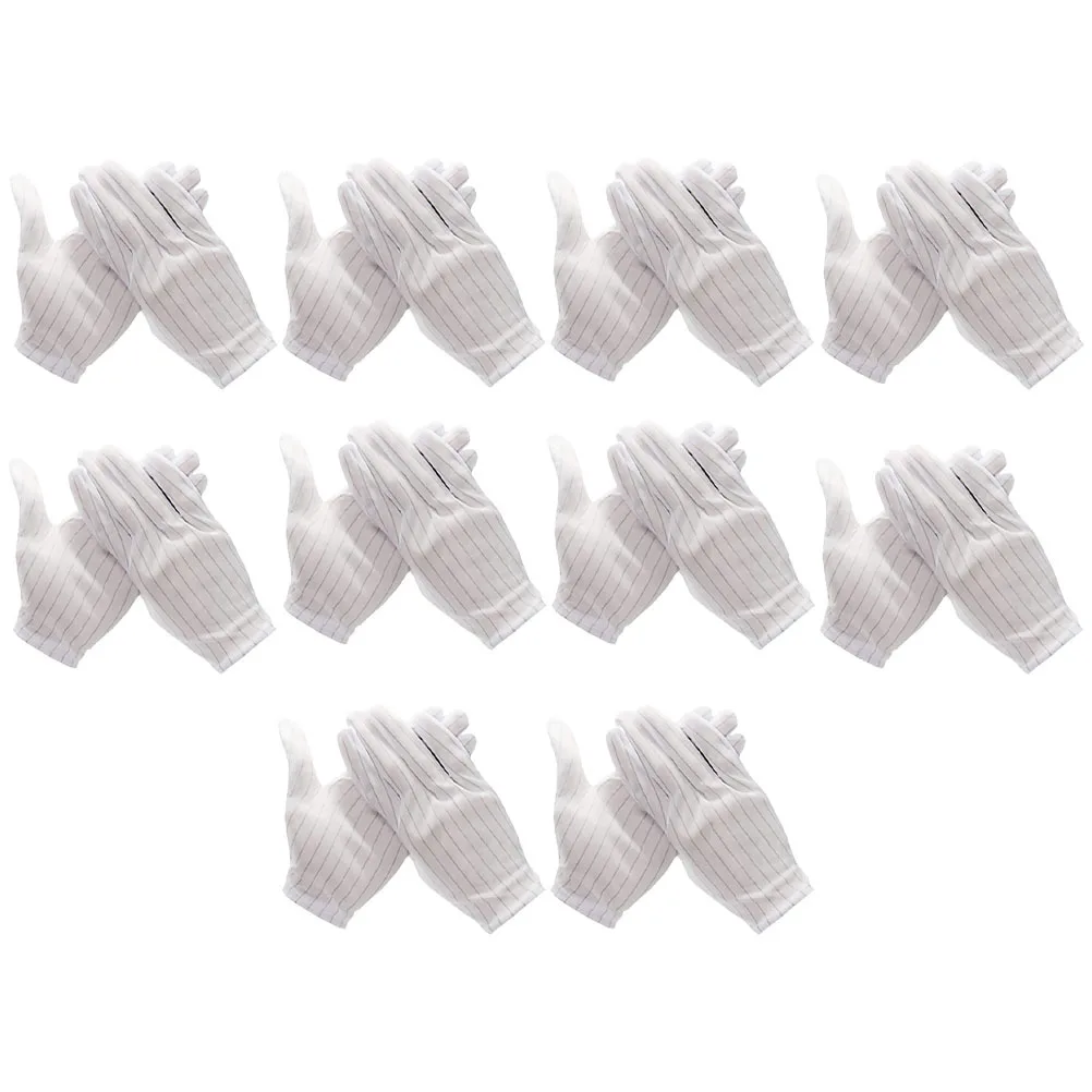 

10Pairs Anti Static Gloves Ergonomic Lightweight for Electronics Assembly Repair Circuit Board Pc Building Work Safety