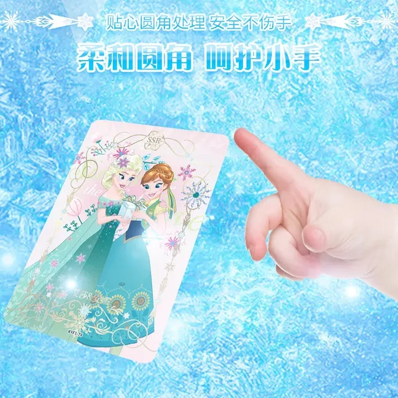 KAYOU Original Disney Frozen Collection Cards Movie Anime Peripherals SSR Elsa Olaf Anna Flash Cards Girls Toys Children\'s Gifts