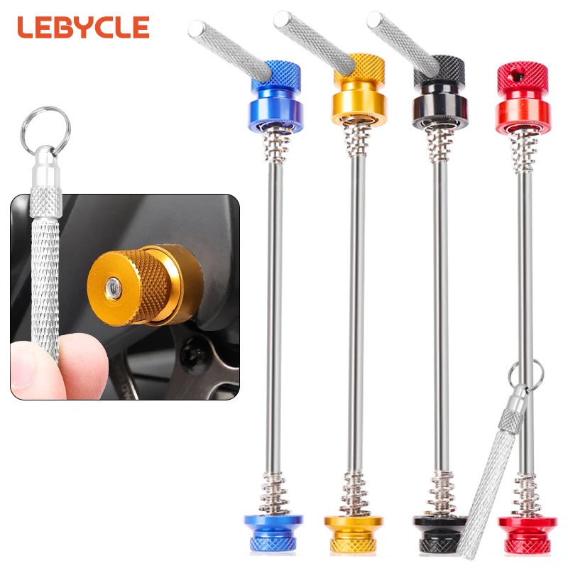 Lebycle MTB Road Bike Accessories Bicycle Wheels Locking Security Quick release lever Ultralight Anti Theft Skewers