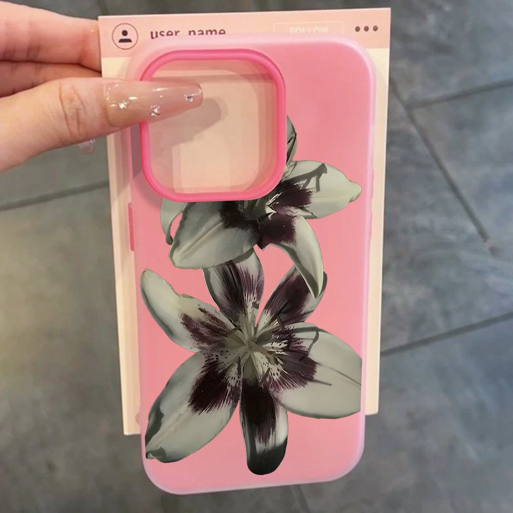 Für Xiaomi Redmi 17 Pro Max Hüllen Für Redmi Mi 11 Lite 5G Ink Lily Flowers Handyhülle 14T Pro 15T Pro 17 Pro Bonbonfarben Funda – Detail 7