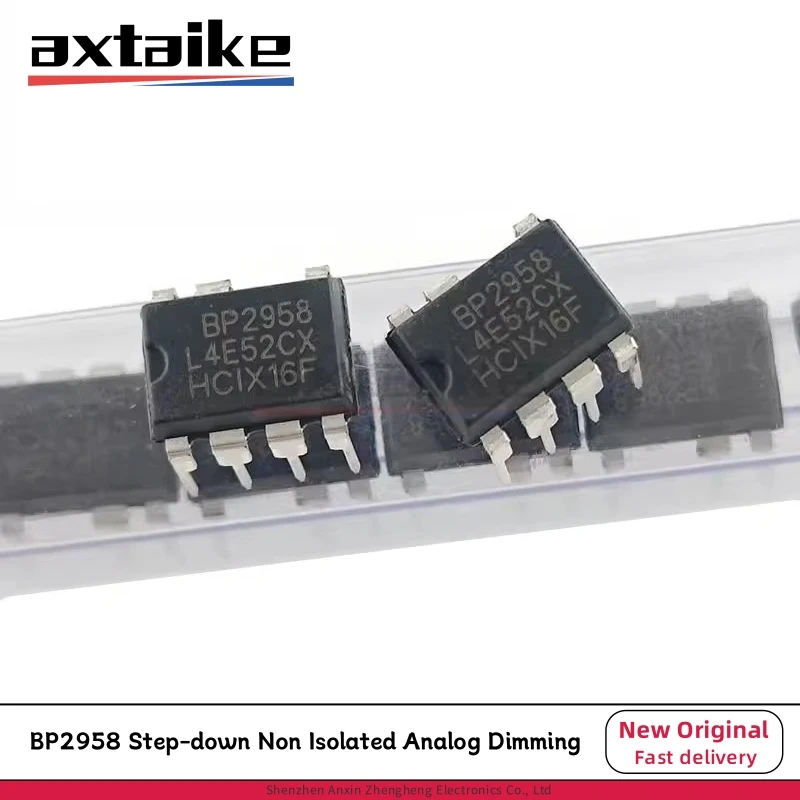 5/10PCS BP2958 DIP 7Pin 2.4G LED PWM Input High-precision Step-down Non Isolated Analog Dimming Chip IC BP2958D BP2958F