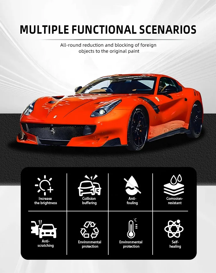 ผู้ผลิต TPU แบบกำหนดเอง ฟิล์มหุ้มรถยนต์สีโรสโกลด์แบบซาติน สำหรับตัวแทนจำหน่ายฟิล์ม PPF