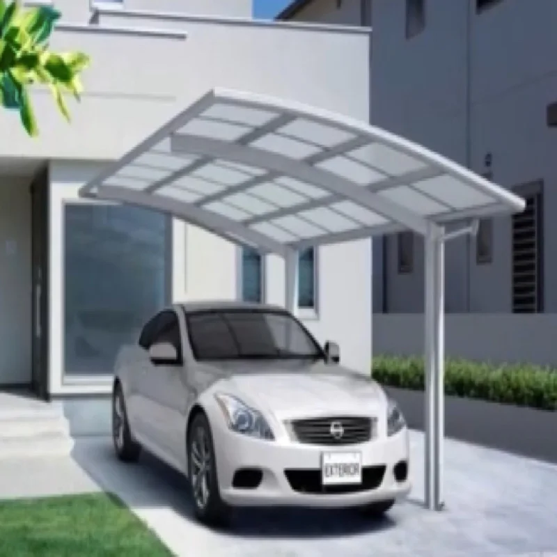 parking sunshade polycarbonate roof carports garage aluminum frame car carport