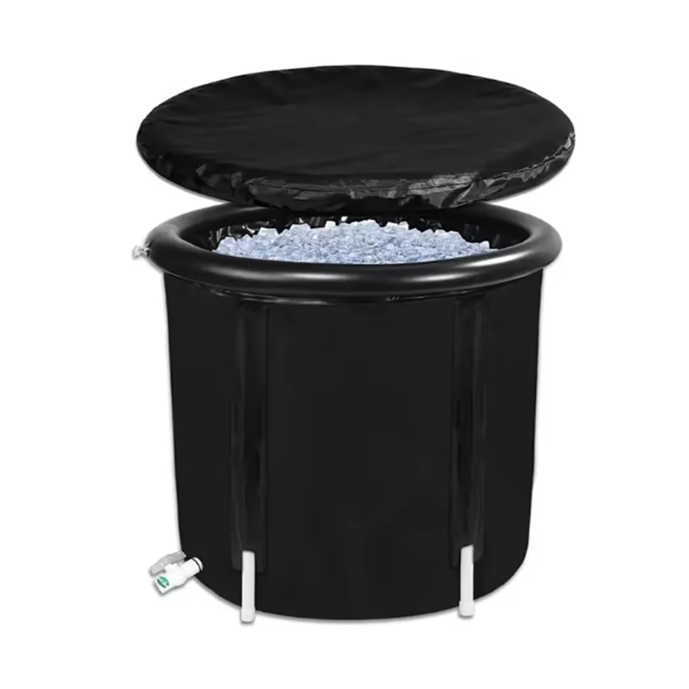 

Ice Bath Portable Collapsible Bathtub Thicken Large Adult Inflatable Bath Bucket Outdoor Water Therapy Cold Plunge Tub