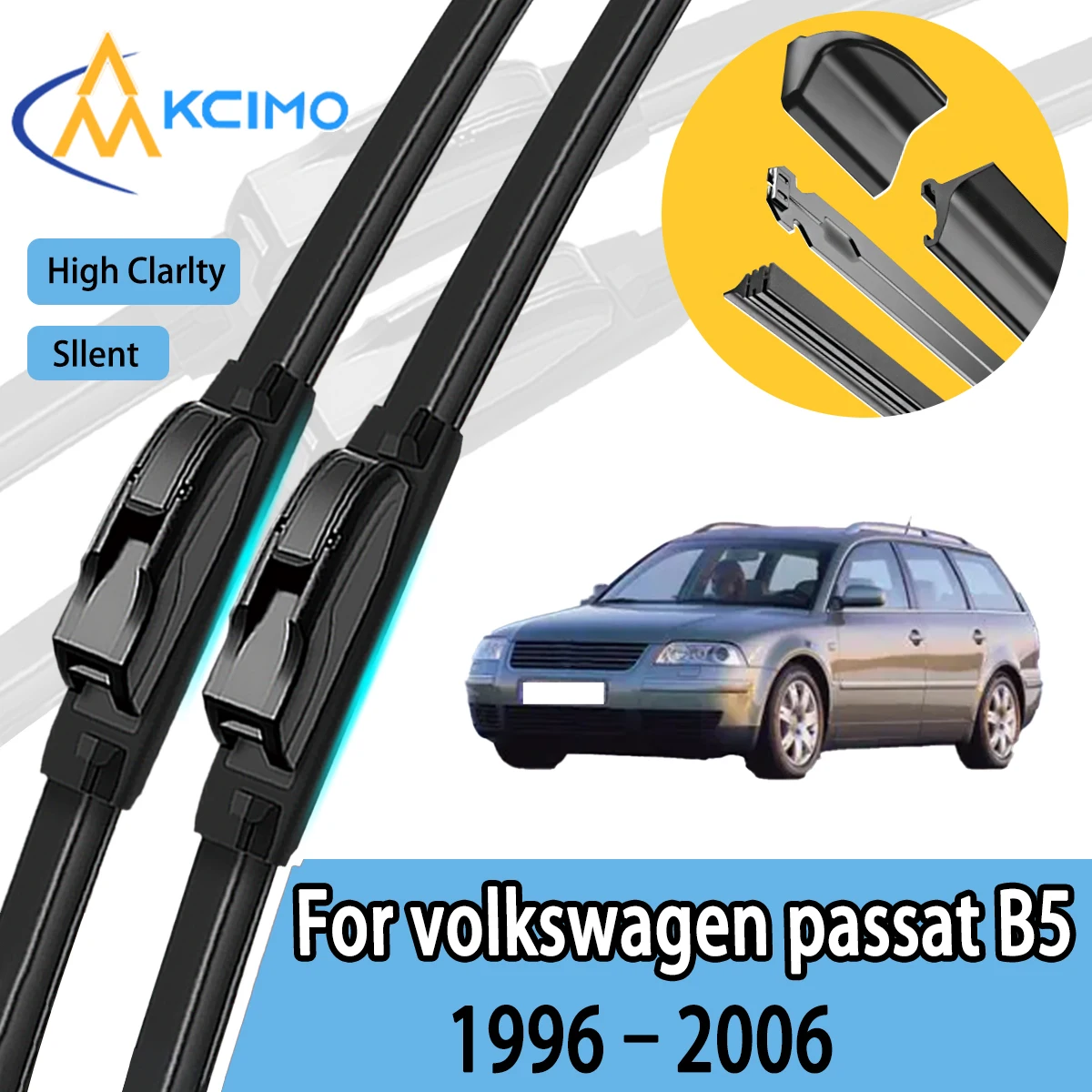

KCIMO 2 шт. щетки стеклоочистителя переднего стекла подходят для Volkswagen Beetle B51996-2006 высококачественные автомобильные аксессуары для ветрового стекла