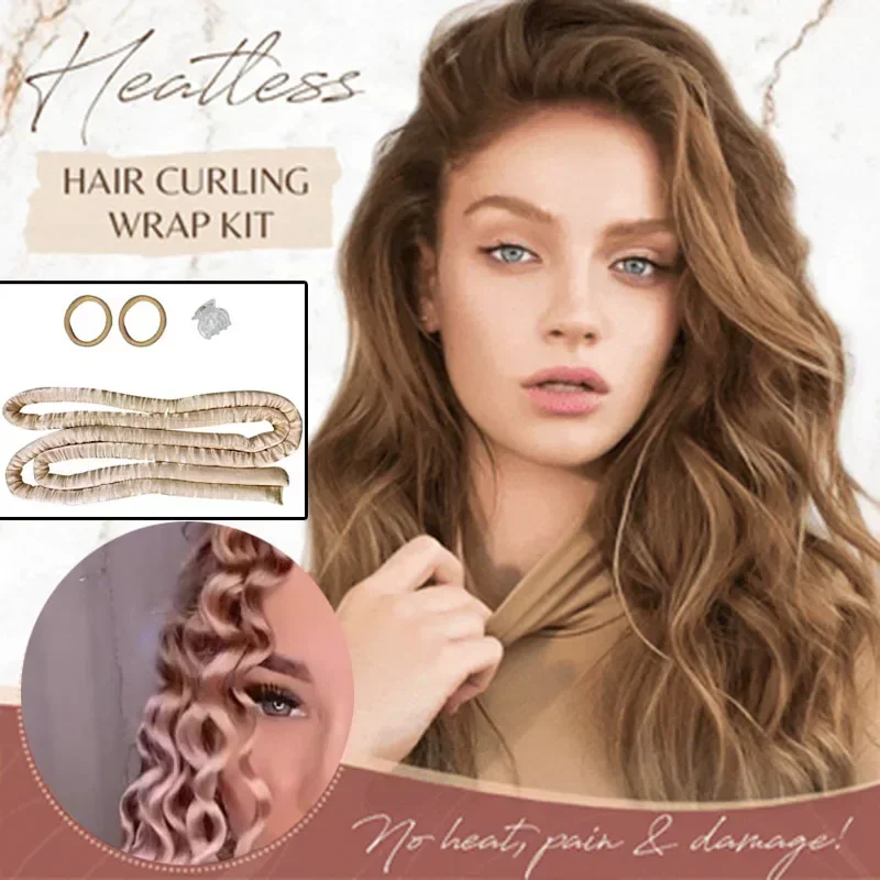 1pc alongamento heatless rolos de cabelo preguiçoso curling haste bandana sono macio seda cachos laços perm hastes ferramentas estilo cabelo