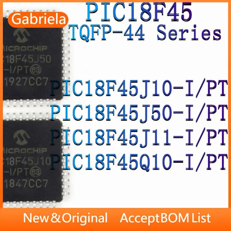 PIC18F45J10-I/PT PIC18F45J50-I PIC18F45J11-I PIC18F45Q10-I Package TQFP-44 New Microcontroller IC Chip