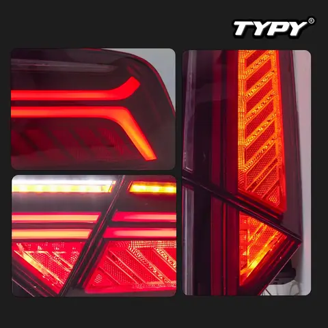 TYPY 신형 LED 테일 램프 업그레이드 개조 아우디 A7 S7 RS7 테일라이트 2011-2018 다이나믹 시그널 테일 램프 자동차 액세서리