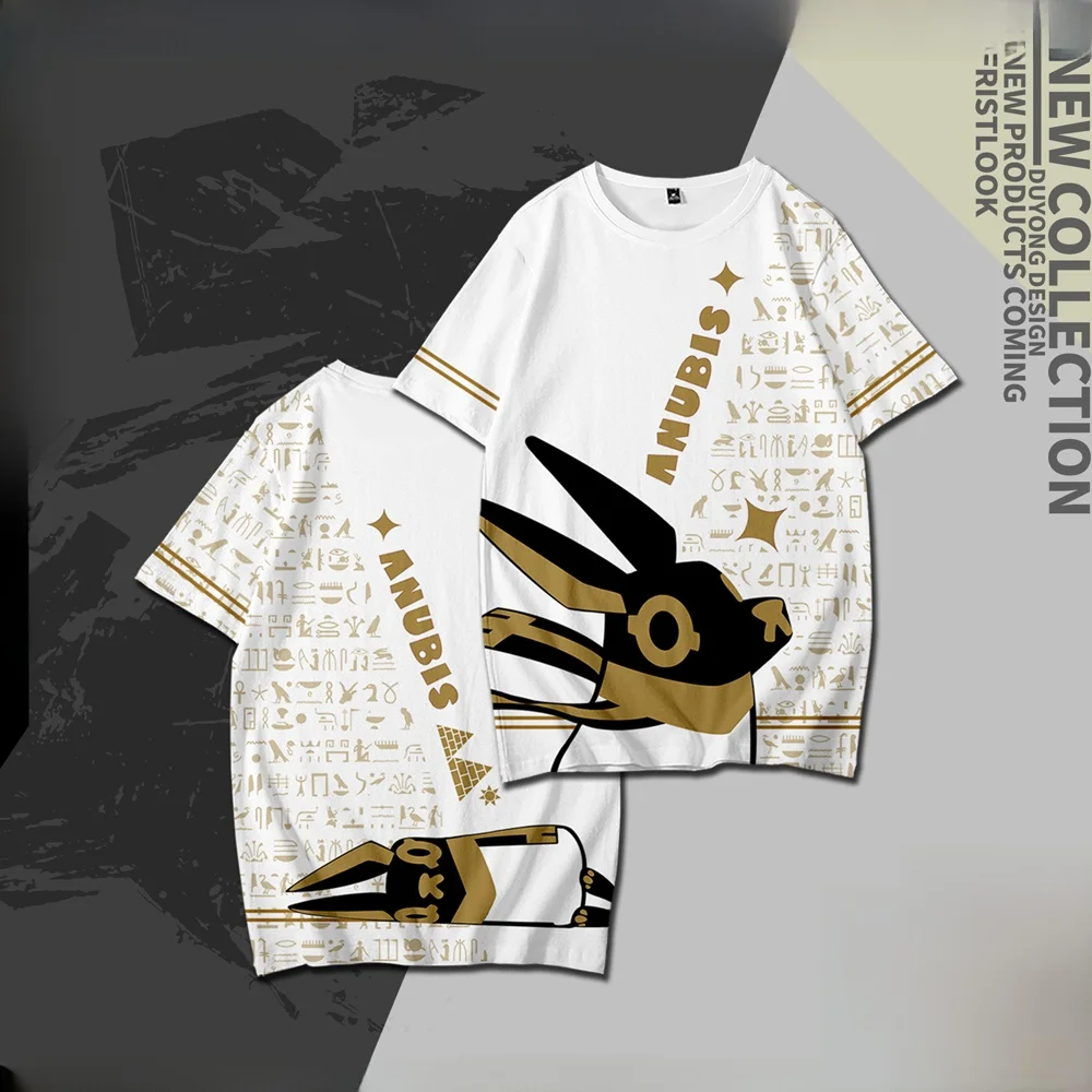 

Casual Cartoon Anime ort Sve T-irt ex Loose Fit Breathable Polyester round Ne Teenage Faion Summer Tee