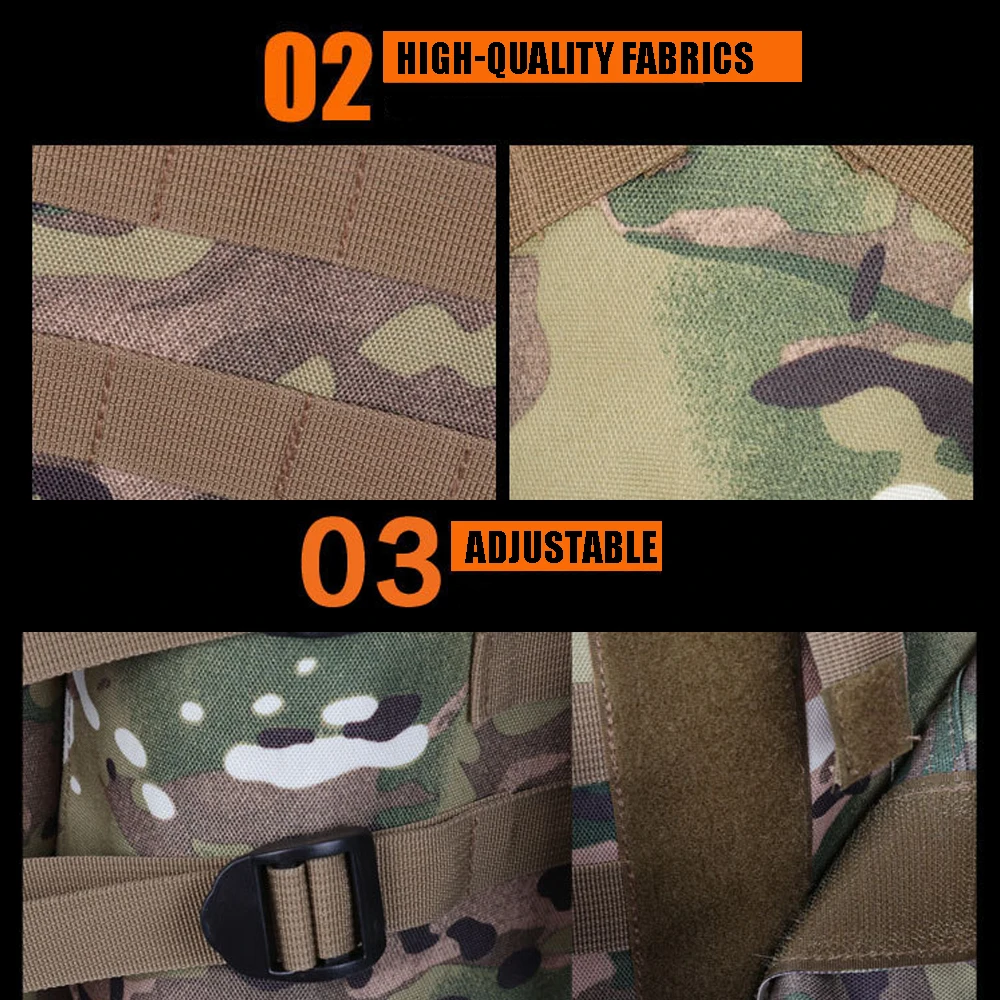 Outdoor OTV Tactical Vest Camouflage Body Armor Combat Vest with Pouch/Pad Airsoft Multifunction Assault Plate Carrier Clothing